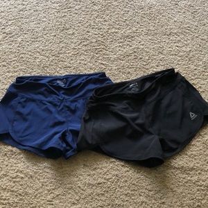 Reebok running shorts.